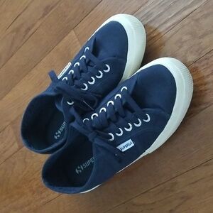 Superga Navy Canvas Sneakers